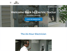 Tablet Screenshot of electricdoctor.com
